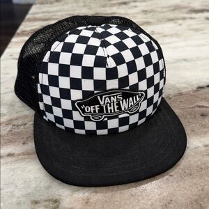 Vans Black and White Checkered Cap